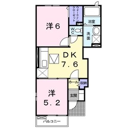 五十鈴ケ丘駅 徒歩57分 1階の物件間取画像